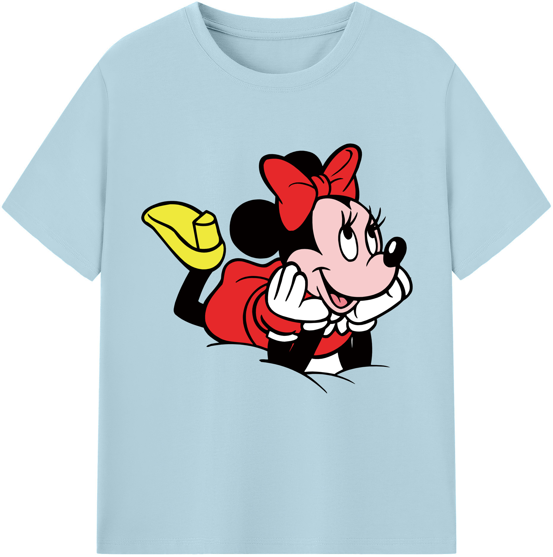 （画像用） ミッキーマウス Mickey Mouse 綿100％半袖Tシャツ（フロントプリント）